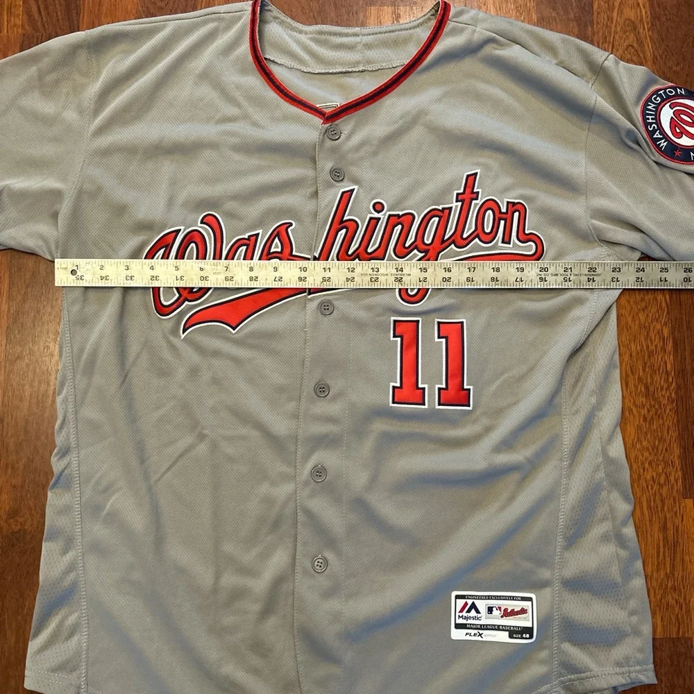 Washington Nationals Majestic FlexBase Gray Zimmerman Baseball Jersey Size 48 - Picture 4 of 6